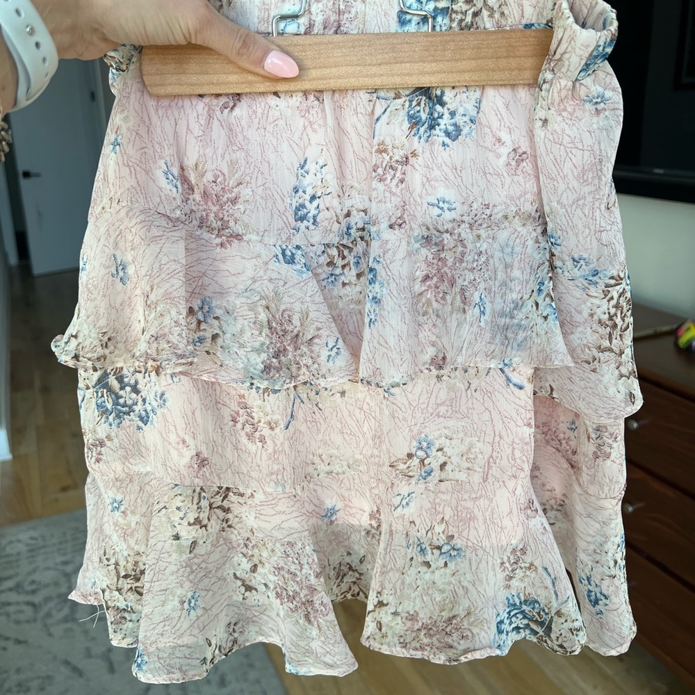Mini ruffle skirt